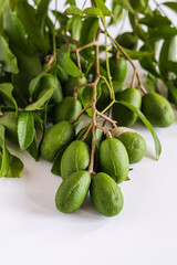 kedondong or ambarella is a tropical fruit. this fruit usually used in salad fruit or rujak and juice