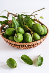 kedondong or ambarella is a tropical fruit. this fruit usually used in salad fruit or rujak and juice