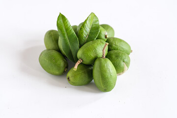 kedondong or ambarella is a tropical fruit. this fruit usually used in salad fruit or rujak and juice