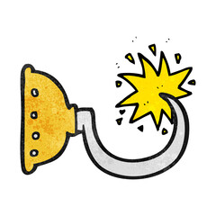 textured cartoon pirate hook