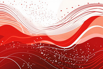 Abstract red and white background