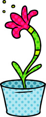 cartoon doodle of a house plant