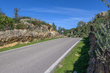 road, andalusia, backplate, spain, mountain