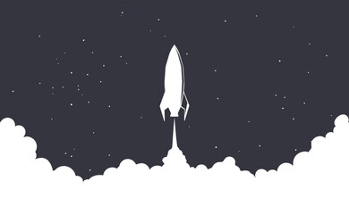 spaceship launch to deep space © Galacticus
