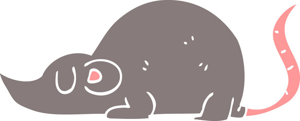 cartoon doodle mouse rat