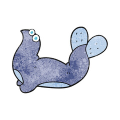 textured cartoon seal