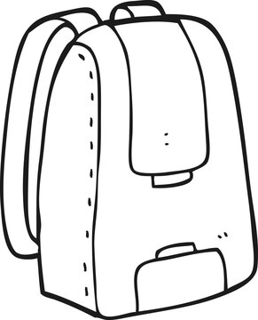 recommend clip art: black and white cartoon bag