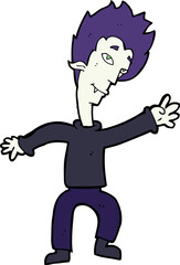 cartoon halloween vampire