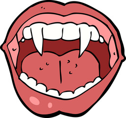 cartoon vampire mouth