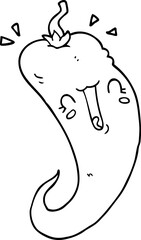 cartoon chili pepper