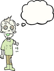 thought bubble cartoon zombie