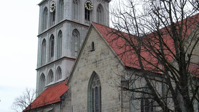 historic buidlings of hamm city in germany 4k 30fps video