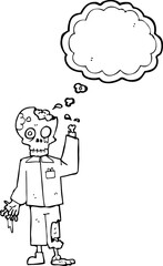 thought bubble cartoon zombie
