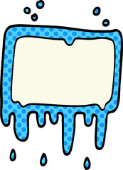 cartoon doodle dripping banner