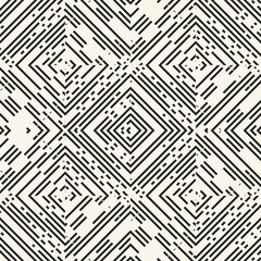 Monochrome Discrete Tile Checked Pattern