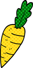 cartoon doodle organic carrot
