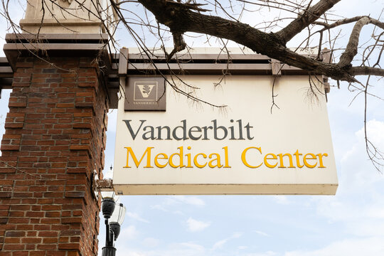 Nashville, TN, USA - March 13, 2023: Vanderbilt University Medical Center Is A Medical Provider With Hospitals And Offices Throughout Middle Tennessee And A Non-profit Organization.