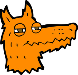 cartoon smug fox face