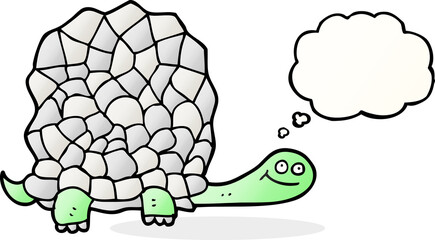 thought bubble cartoon tortoise