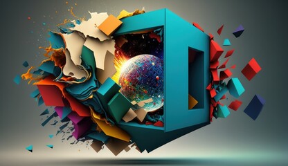 Thinking Outside the Box Concept