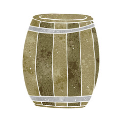 retro cartoon barrel