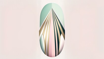a nice pastel colored logo for nails