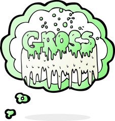 thought bubble cartoon gross symbol