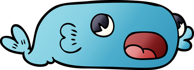 cartoon doodle of a fish