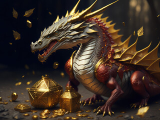 fierce dragon, generative ai