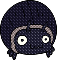 cartoon doodle huge beetle