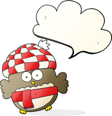 speech bubble cartoon cute owl