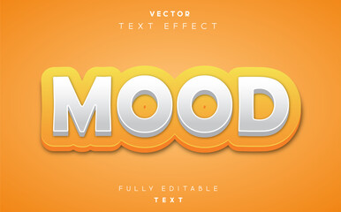 mood text effect, editable and modern text style