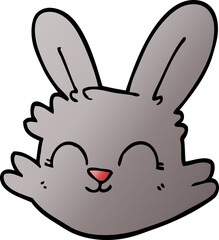 cartoon doodle happy rabbit
