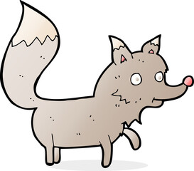cartoon wolf cub