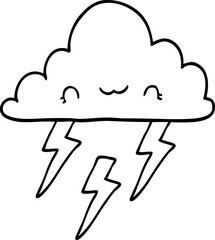 cartoon storm cloud