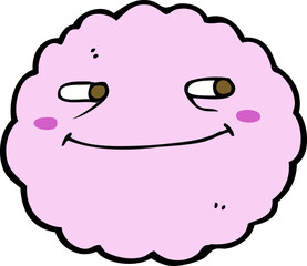cartoon happy cloud