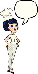 comic book speech bubble cartoon chef