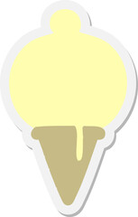 ice cream cone sticker