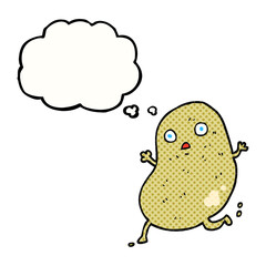 thought bubble cartoon potato running