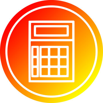 recommend clip art: math calculator circular in hot gradient spectrum