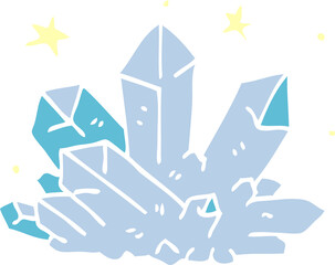 cartoon doodle crystal sparkling