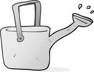 cartoon watering can