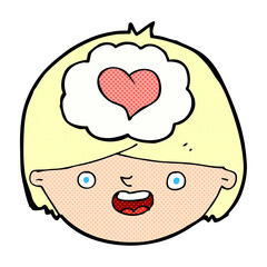 cartoon man in love