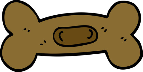 cartoon doodle pet bone