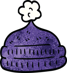 cartoon doodle winter hats