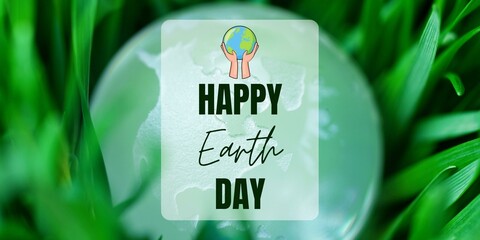 Happy Earth Day Banner. Ads, flyer, invitation