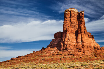 Rock formations in Utah desert
