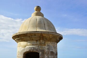 Domed roof of a guard tower in Old San Juan Puerto Rico