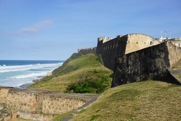 Fototapeta na wymiar Castillo de San Christobal in Old San Juan