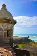 The historic walls of Old San Juan Puerto Rico 